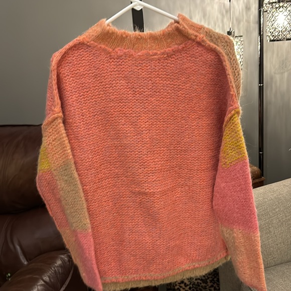 NWT Free People Domino Prairie Sunset Alpaca Wool Blend Pullover Knit Sweater. - Picture 13 of 17
